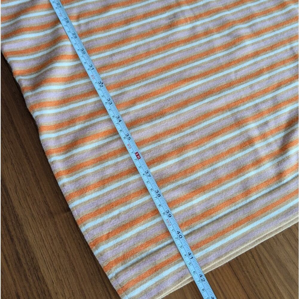 Marni x Uniqlo Brown Merino Wool Blend Striped Orange Knit Midi Dress, size M - Picture 8 of 8
